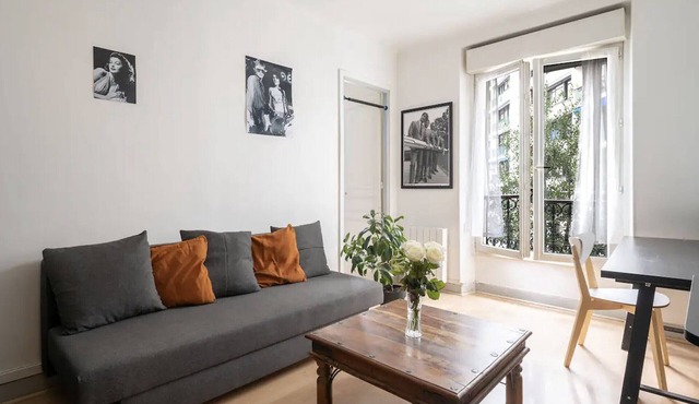 Charming one-bedroom apartment in Buttes Chaumont