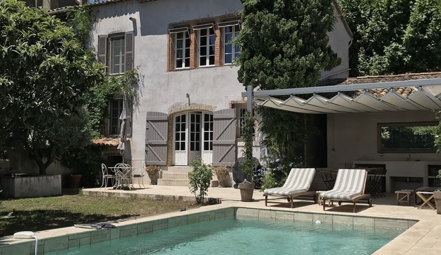 Charming property nestled in an adorable village with private garden and pool.
