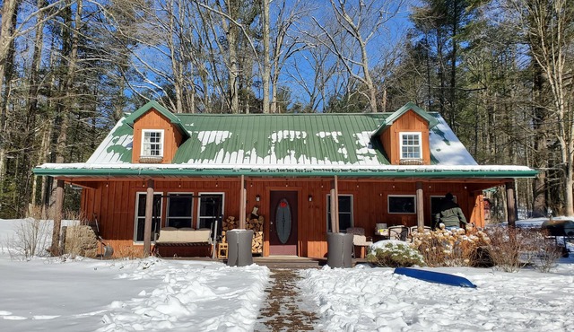 Charming re-imagined bank barn cabin.