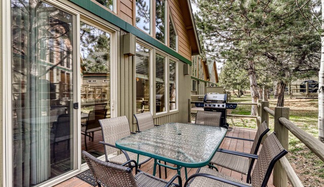 Charming resort home with fireplace, deck, gas grill, and gas stone fireplace