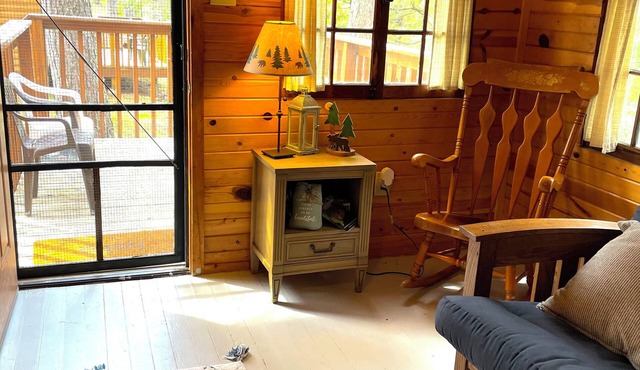 Charming resort with new beds and great swimming beach Wirt Mn