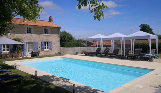 Charming restored farmhouse with large garden and pool