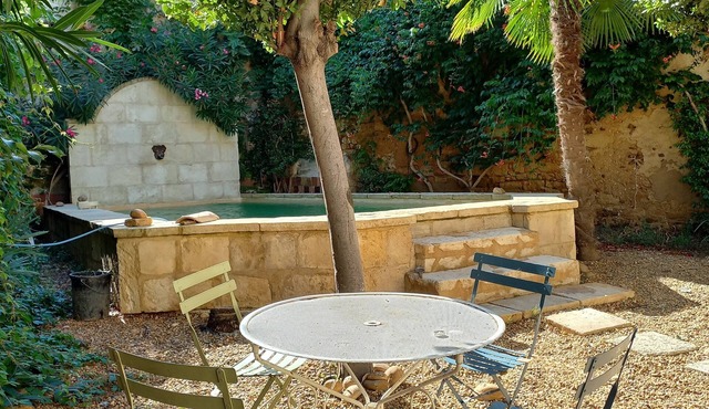 Charming room, swimming pool, sun and shade garden, 17 kms from Arles and Nîmes.