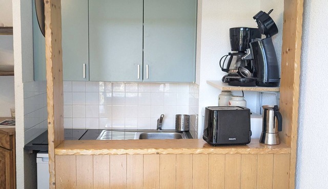 Charming studio cabin 4 pers, balcony at slopes' edge