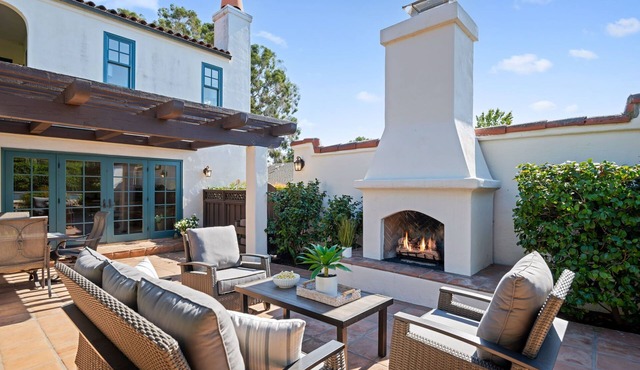 Charming SB Home with Spacious Living, Office & Luxurious Lap Pool with Hot Tub
