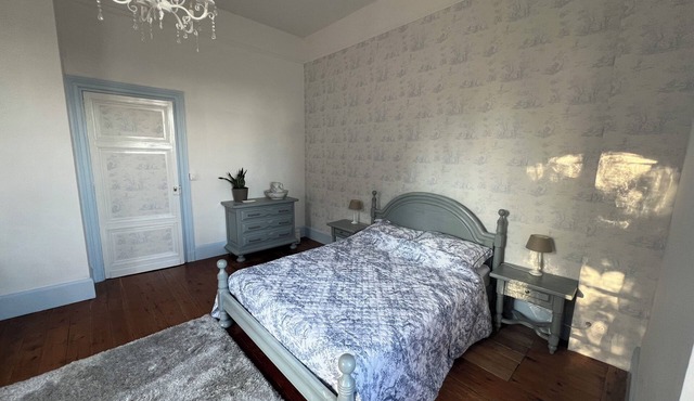 Charming self-contained 3 bed ground floor apartment in village maison de maitre