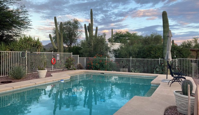 Charming Southwest-Style Home with Pool, Birds & Wildlife plus Mountain Views