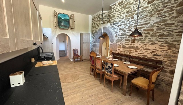 Charming, spacious apartment with terrace at Brézal mill