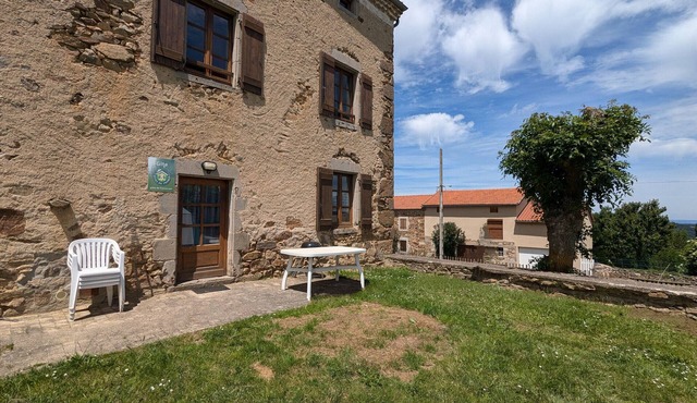 Charming Stone Cottage with Terrace in Scenic Village, Near Langeac