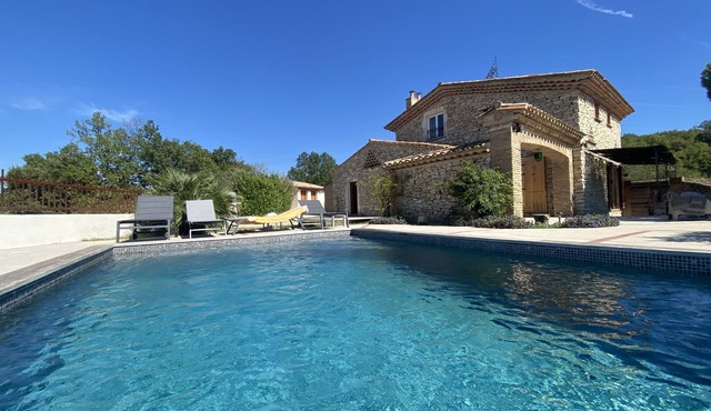 Charming stone house 8 persons with swimming pool Larnas Ardèche Provençale