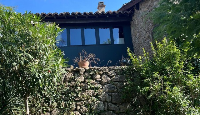 Charming stone house with secluded interior terraces