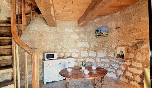 Charming stone mill with adjoining house