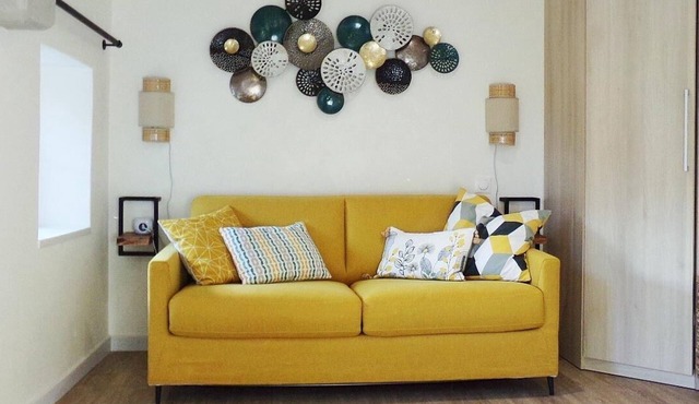 Charming stone studio in a typical hamlet, 3 minutes from the village of Lizio