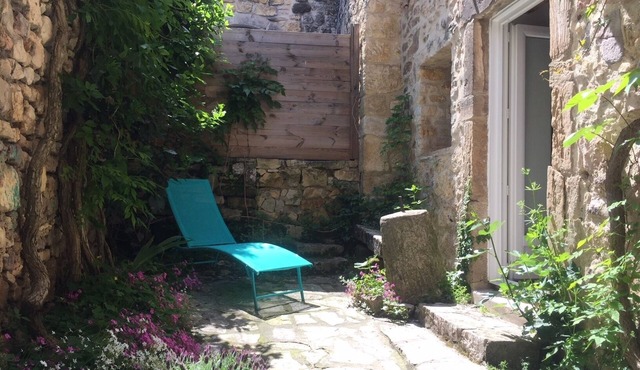 Charming stone village house near the city of Uzès