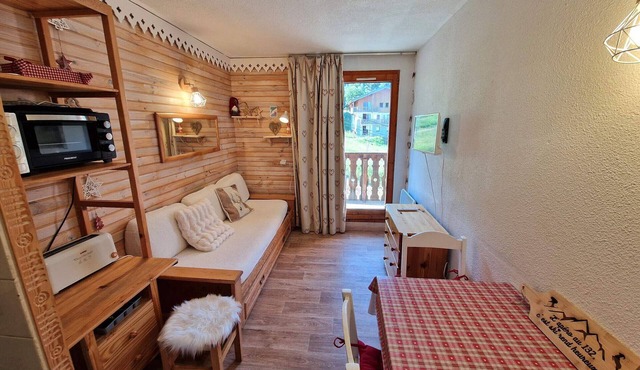Charming studio for 2-3 people, 17m² south-facing in Valfréjus