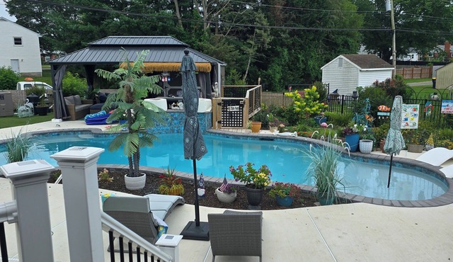 Charming studio in peaceful Dover with AC, WiFi, pool, hot tub