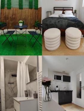 Charming studio with terrace in Roubaix