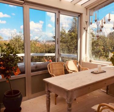Charming sunroom with panorama view