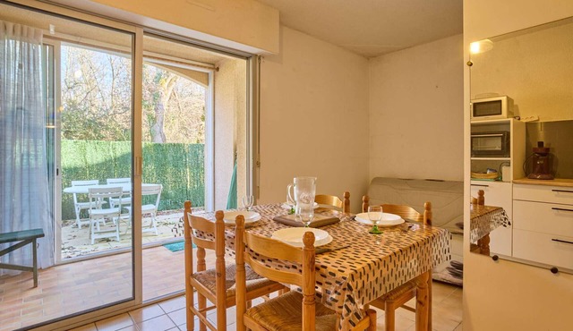 Charming T1 bis with private garden in Barbotan-les-Thermes