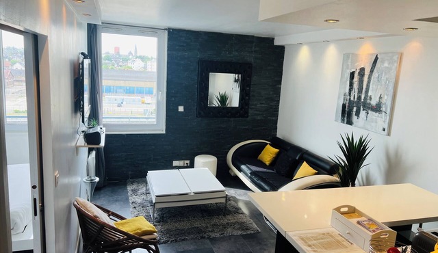 Charming T2 Rennes Gare Private parking