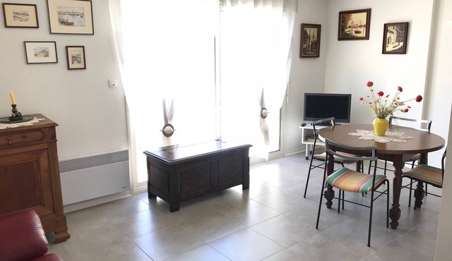 Charming T3 Apartment with Terrace Near Beach and Shops - Quiet and Green Setting