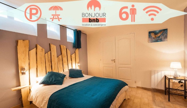 Charming T3 + garden + parking + common space