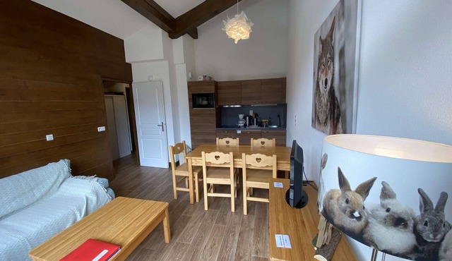 Charming T3 with pool and balcony, near slopes