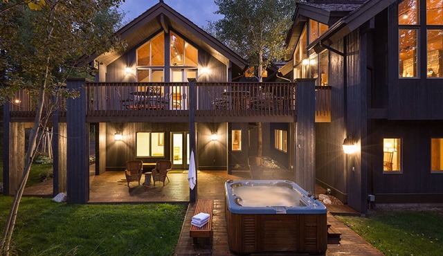 Charming Teton Village Retreat, Nestled in the trees, accommodates up to 10