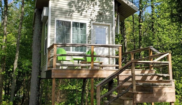 Charming Treehouse with Lake View and Access