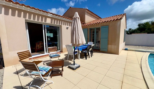 Charming villa 6 pers, quiet residence, private pool