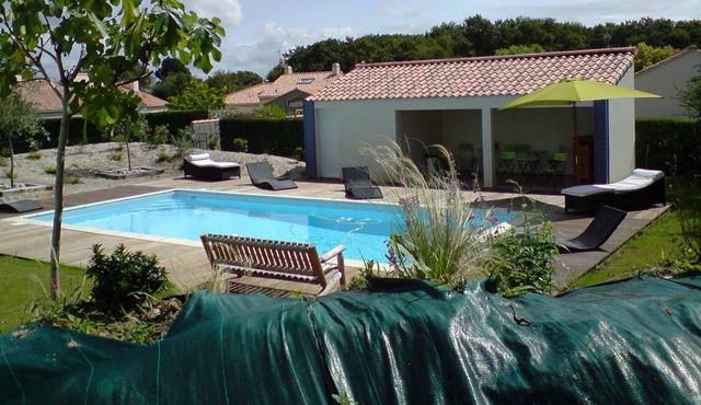Charming villa, heated pool, Pornic wifi, Loire Atlantique Vendee