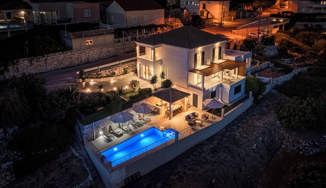 Charming Villa Maria with pool surrounded with a Mediterranean plants