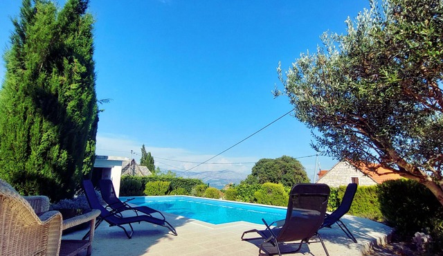 Charming Villa Nika with the pool on the most beautiful island in Adriatic sea