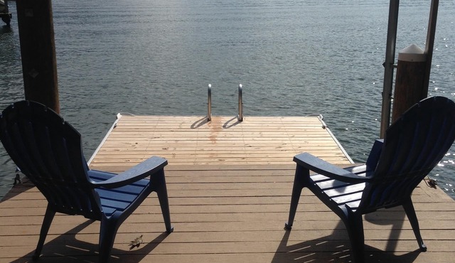 Charming Waterfront Home with Sunset Views & Deep Water on Wide Cove.