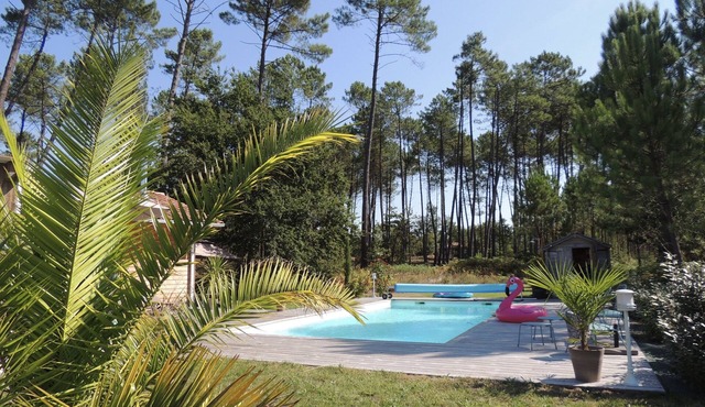 Charming wooden villa, in the forest, near beaches 4bedrooms, 1SDB + 2 SDD