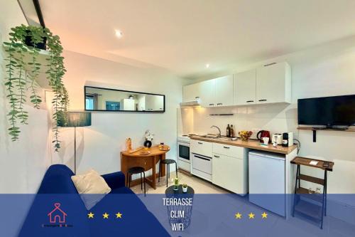 Chartreuse climatisée en fond de cour