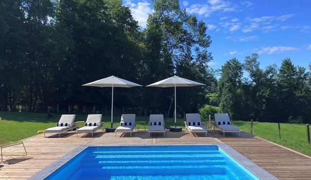Chateau: 4-bedroom bed & breakfast with pool in Arette.