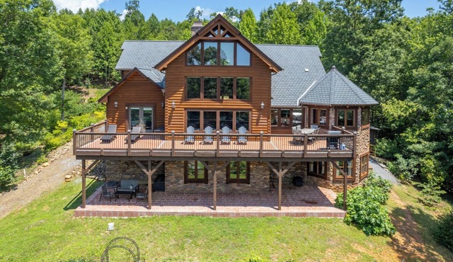 Chateau Laurel in Lake Lure: Private 5,000 Sq Ft Cabin in Blue Ridge Mountains!