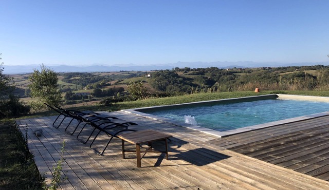 Chaumarty Ecogîtes - Gîte Le Terra Sienna - Swimming pool - Remarkable view