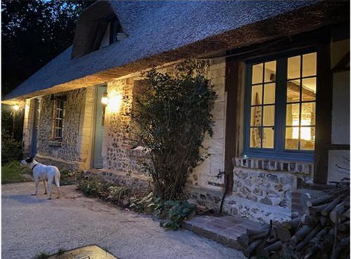 Chaumière 8p, 4ch, 2 sde, grand jardin, proche Honfleur