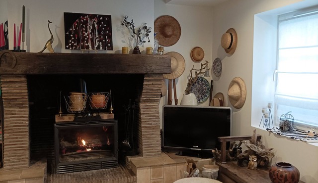 Chaumière Avec sa Toiture en Chaume