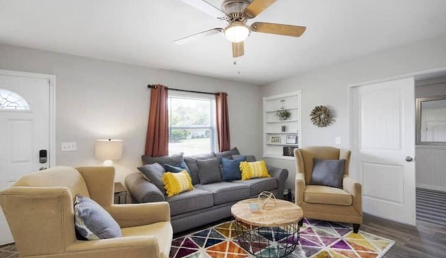 Cheerful residential home with boat launch access