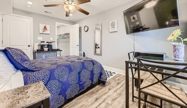 Cheerful studio w/ private entrance & parking