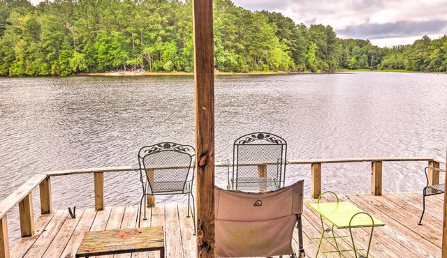 Cheery Swansea Home on Calmont Pond with Dock!