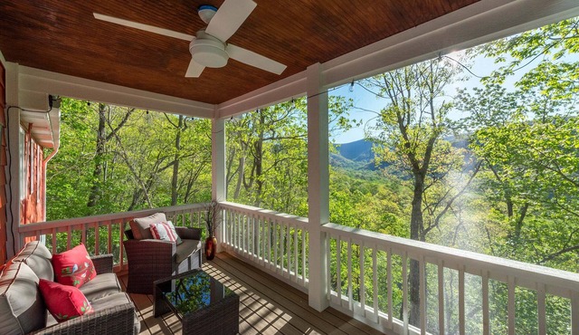 Cherry On Top | Modern Montreat Home with Screened Porch & Partial Mountain Views!