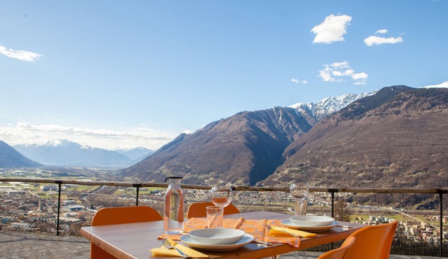 Cherry tree apartments surrounded by greenery