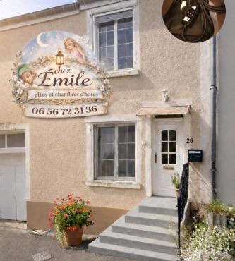 chez Émile côté face maison entière, 3 chambres, 2 salles de bains,jardin et terrasse