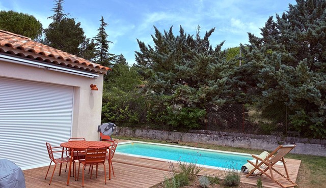 Chez Hamou et Julie, new modern house with swimming pool and boules pitch
