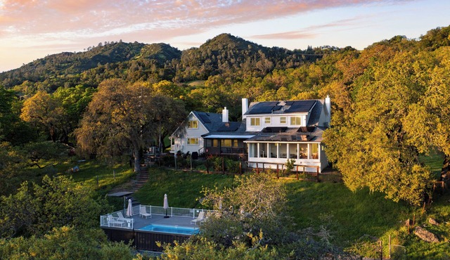 Chianti: Secluded Luxury Estate with Pool, Pickleball, Game Barn & Views