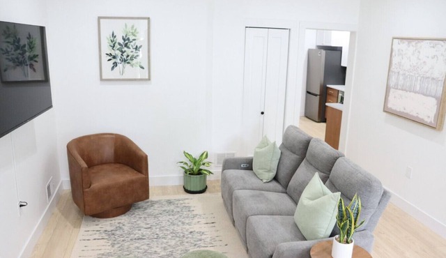 Chic 2BR w/Urban Patio + Walk to NYC Transit